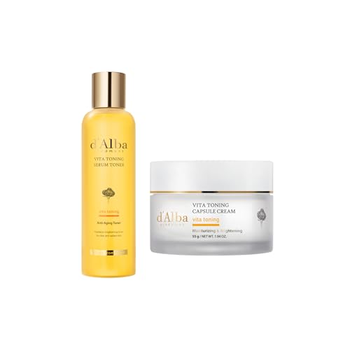 d'alba Piedmont White Truffle Vita Toning Serum Toner + Vita Toning Capsule Cream