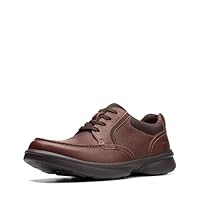 Clarks Men's Bradley Vibe Oxford, Tan Tumbled Leather, 9.5