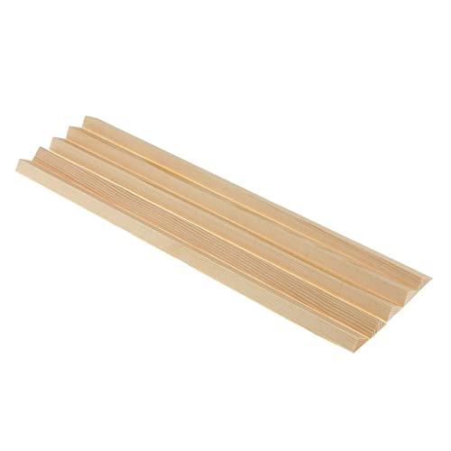 5 bâtons en bois de pin pour modèle d'avion et bateau, pour loisirs créatifs, 10x12mm, triangle droit, 10 * 12 * 300mm, 5 pièces