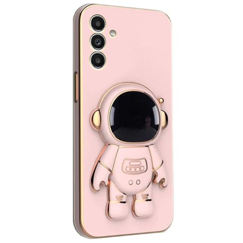 Image of for Samsung Galaxy M52 5G Case Cute 3D Astronaut Stand Design Camera Protection Shockproof Soft Back Cover (for Samsung Galaxy M52 5G, Pink)