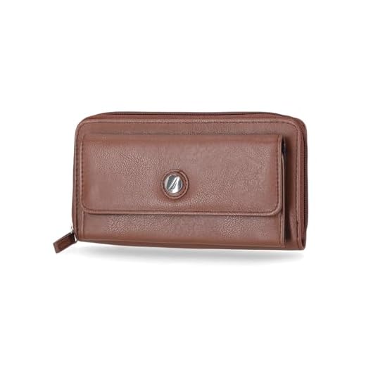 Nautica Bulk Cargo Womens RFID Wallet Clutch Zip Around Organizer (Earth)