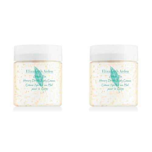 Elizabeth Arden Green Tea Honey Drops Crema Hidratante Corporal con Té Verde y Gotas de Miel Natural, 250 ml (Paquete de 2)