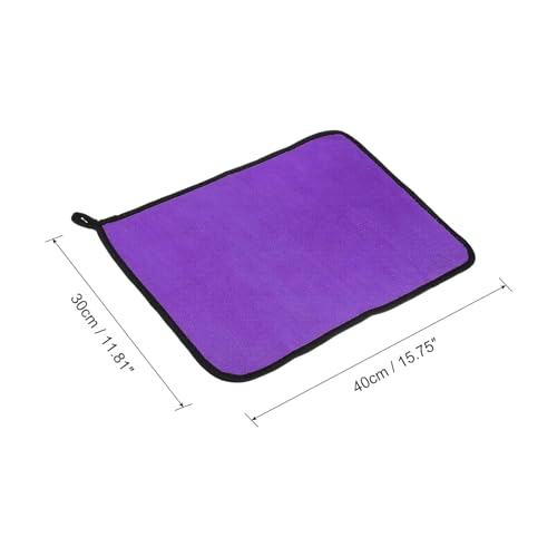Image of RD TREND Microfiber Multipurpose Cleaning Towel 500 GSM Size-40x30 Cm | Ultra Soft, Super Absorbent, Quick Dry | Reusable Lint-Free Cloth for Car, Kitchen, Bathroom, Glass, Gym & Home (1 Pc, Purple)