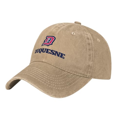 Ysnscfbns Duquesne University Hat Adjustable Baseball Cap Cotton Cowboy Hat, Fashionable for Man Woman Natural