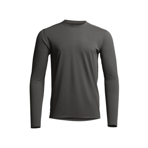 Radiant LS Crew - UPF 50+ Sun Protection Lightweight Long Sleeve Shirt with Sweat-Wicking & Odor Control Shadow