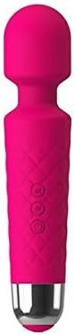 100% Waterproof Handheld Wand Massager 8 Powerful Speeds & 10 Pulsating Patterns Body Massager for Muscle Aches and Sports Recovery (Pink)