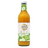 Biona Organic Apple Juice 750ml, Pack of 6 - Immediately Pressed After Harvest - Recyclable Glass Bottle - Not From Concentrate - No Added Sugar - Vegan