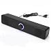 Wired and Wireless Soundbar for TV PC, USB Powered Computer Audio, For Slim Home Theater System with Surround Sound, Compact for Laptop Gaming Console, Desktop Music Box(Charging model)