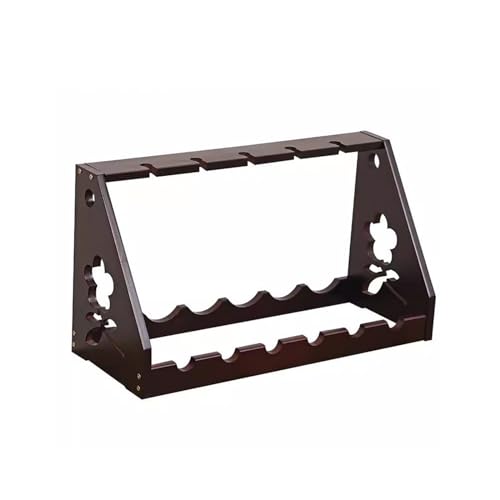 Soporte para botellas de vino de madera media miniatura 1