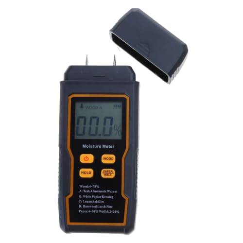 Handheld Wood Moisture Tester Meter with Backlight Digital Moisture Detector