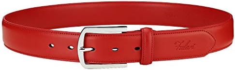 Falari Men Genuine Leather Casual Dress Belt With Single Prong Buckle, Classic Style Belt