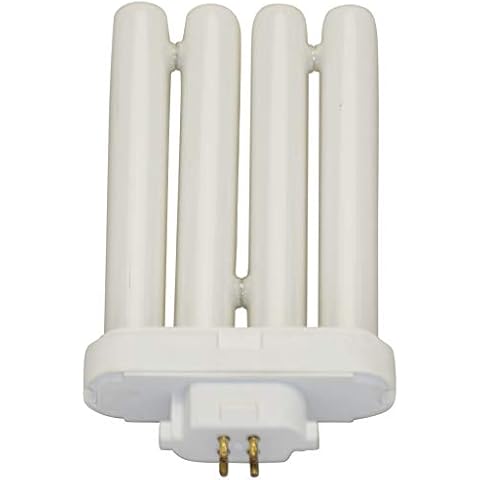 lumenivo FML Lamp 27 Watt 6500K Fluorescent Bulb Replacement FML 27W 6500K Bulb for 4 Prong Reading Quad Tube Lamp or Small Floor 4 Bulb Light – Plug in 65K CFL Grow Light – 4 Pin Daylight Bulb Cover