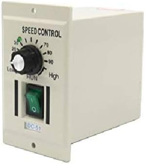 400W Motor Speed Controller Electric Speed Regulator wiith Knob Switch Adjustable Knob Motor Speed Controller AC 110V Input DC 0-90V Output