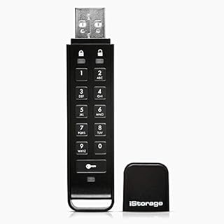 iStorage datAshur Personal2 64 GB Secure Flash Drive - Password Protected, Portable, Military Grade Hardware Encryption, USB 3.0 IS-FL-DAP3-B-64