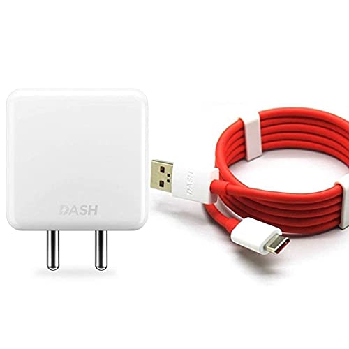 Image of The Black Store 30 Watt Dash Charger for Oneplus Nord CE 5G,Nord,One Plus 7,7T,7 Pro,7T Pro,6T (Dash Adapter & Cable)