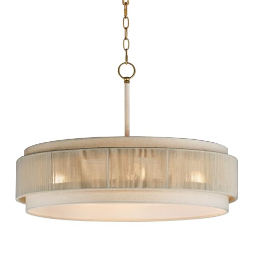 Maxim Lighting 12814OFNAB Seacliff - 4 Light Pendant-22.5 Inch Tall and 28 Inch Wide
