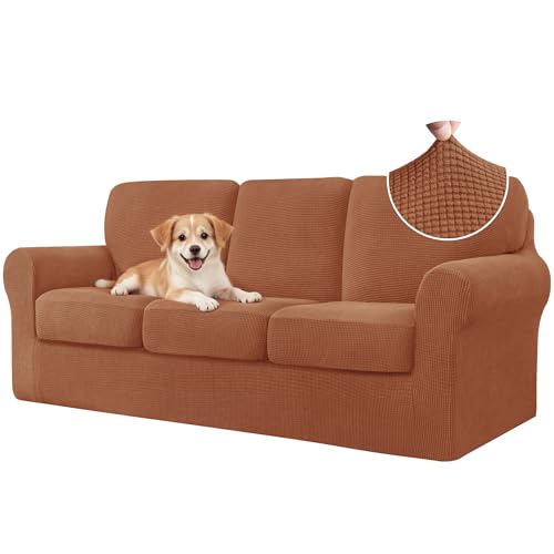 CHUN YI 7 Piece Couch Covers Sofa Covers Washable, Stretch