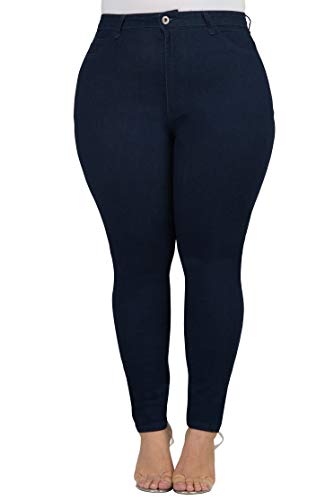 LOVER BRAND FASHION High Waisted Women Petite-Plus Size (1XL-4XL) Stretch Colored Jeans Pants