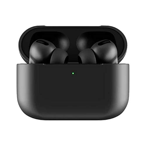 Black Pro Ear Buds Wireless Headphone, Bluetooth Earphone, Noise Canceling, Waterproof, Sports in Ear with Mini Charging Case and Integrated Microphone