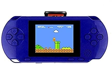 TMG Handheld Game light 3000- 8 Bit Video Game Console For Kids Boys With Free 2 Games Cassette,Christmas and Birthday Gifts.(Blue)