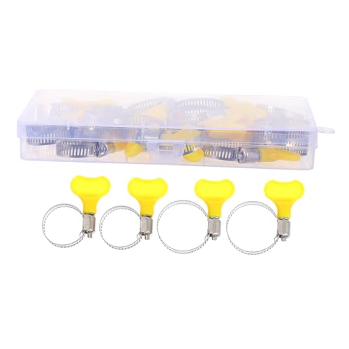NAMOARLY 20pcs Handle Clamp Hose Vent Clamps Hose Clamp with Handle Crimp Hose Fittings Spring Hose Clamp Hose Fixed Clamps Key Type Hose Clamps Hose Pipe Clamp Air Hose Plastic