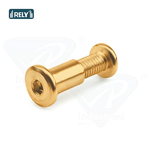 Rely®⇒VP INDUSTRIES (Combo Set -20 Pcs) M8x60 mm Allen JCB Screw with JCB Female Sleeve Barrel Nut + Allen Key 1 pc | Fastener for Joining Wood Boards, Cabinets, Cupboards,Chairs & Beds