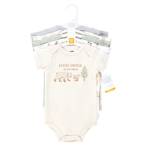 Image of Hudson Baby Unisex Baby Cotton Bodysuits 5-pack
