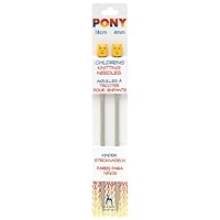 Pony Children's Knitting Needles Aluminium Sizes 3.25mm to 4.50mm 18cm Length