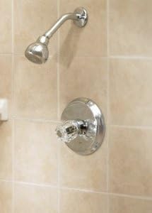 OakBrook Essentials Single Handle Shower 1 Knob Chrome Acrylic Shower Faucet