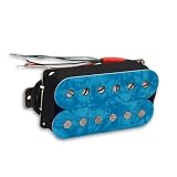 Przetworniki Do Gitary Elektrycznej Niebieski 6-strunowy przetwornik humbucker do gitary elektrycznej z regulowaną śrubą, cewka gitarowa, dzielony przetwornik