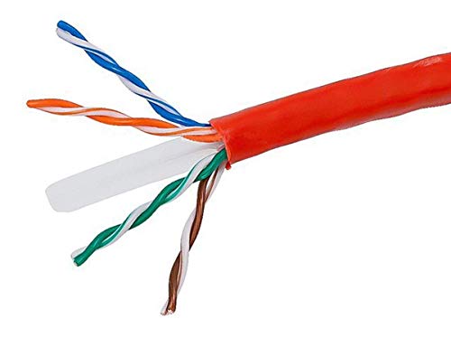 Image of Monoprice Cat6 Ethernet Bulk Cable - Network Internet Cord, Stranded, 550Mhz, UTP, Pure Bare Copper Wire, 24AWG, 1000 Feet, Blue