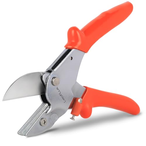 LeafLux 8' Professional Heavy Duty Anvil Pruning Shears with SK-5 Blades, Garden Shears for Dry...