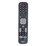 Original Sharp EN2G27S TV Remote Control with Netflix, YouTub Dailymotion and Browser Buttons for Sharp and Hisense LED TVs