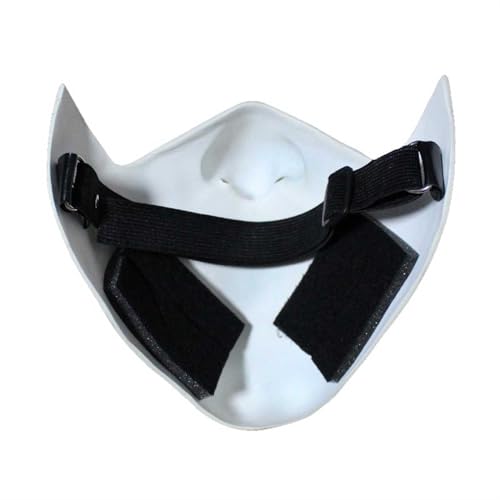 Charmgle Masque de fête d'Halloween Le téléphone noir sombre pour l'âme de téléphone - Masque de cosplay drôle - Costume pour adulte - Décoration de la maison, Visage des dents, M – vue 5