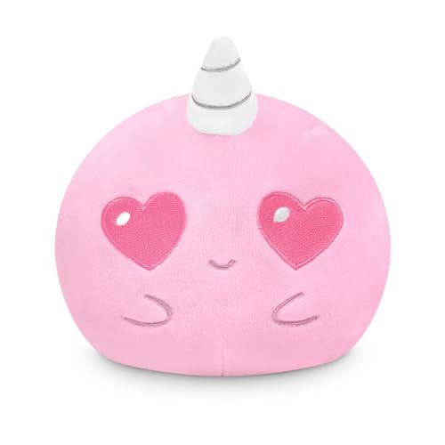 TeeTurtle 4" Reversible Narwhal Plushie - Cute Kawaii Blue and Purple