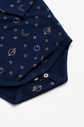 MONICA + ANDY Baby Organic Long Sleeve Jack and Jill Bodysuit4