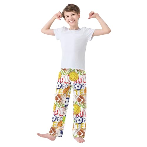 Sport Pattern Balls Boys Pants for Kids Jogger Pants with Pockets S-XL2
