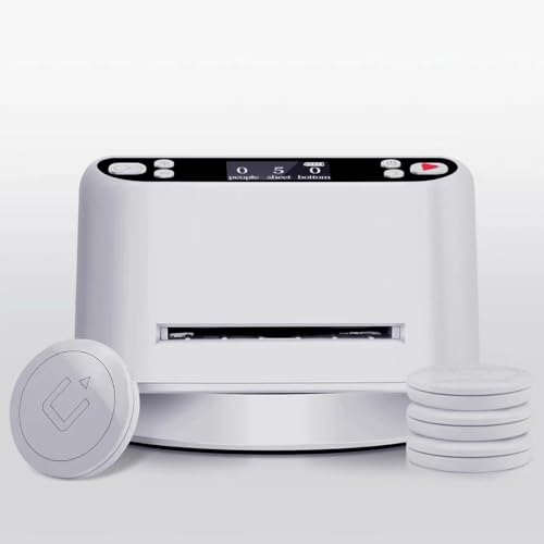 Nileole Automatic Card Dealer Machine, 360° Rotating 2 Decks Card Dealer, Built-in 5000MAH Rechargeable Battery, Casino Playing Card Table Accessories for UNO, Blackjack (White (3rd Gen))