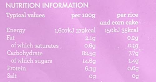 Kallo Blueberry & Vanilla Corn & Rice Cakes, Wholegrain Low Fat Healthy Snacks for Adults & Children, Vegan Friendly, Gluten Free, No Artificial Flavours or Preservatives, Single Pack – 1 x 131g - Image 6