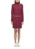 Ragwear DUHA Damen Frauen Langarmkleid,Kleid,Freizeitkleid,Winterkleid,Rollkragen,Taillengürtel,warm,Regular Fit,Rot,M