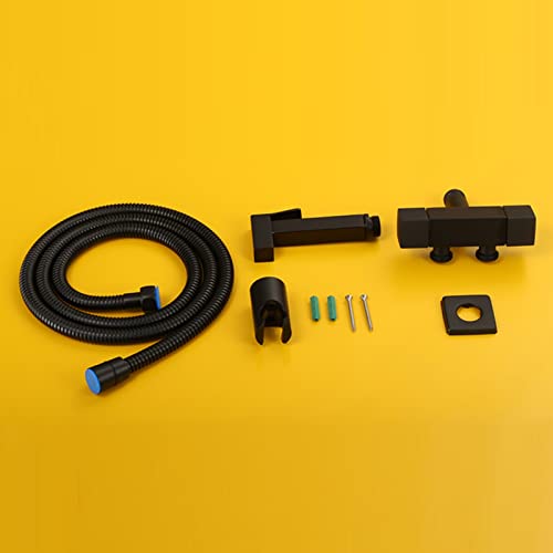 Kit de douche bidet pour stopper le gaspillage de papier avec spray WC noir G1/2