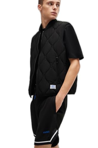 HUGO Men's Quilted Zip Up Bomber Jacket - Main Image