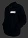 Security Zipped up Windbreaker in Black with Silver/Reflective Decorations Front and Back
