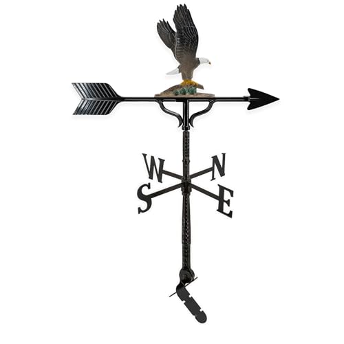 Montague Metal Products Aluminum Eagle Weathervane, Includes Roof Mount, Roof