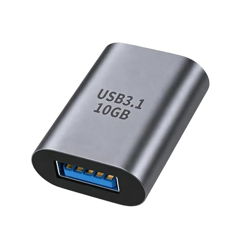 USB C to USB A 変換アダプタ (1個セット) Popolier (Type C メス - USB A 3.1 メス) 最大10Gbps高速データ転送 3A急速充電 OTG 延長アダプタ スマートフォン、タブレット、ノートパソコンなどUSB-C機器対応