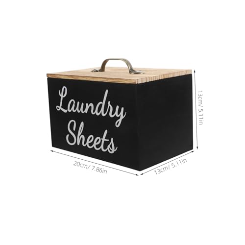 Boîte bois pour feuilles de sèche-linge et capsules de lessive - 3