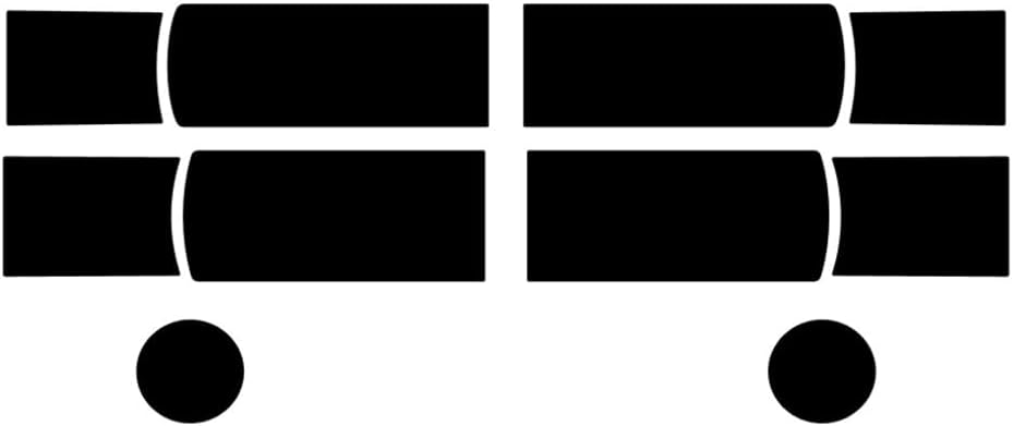 Rvinyl Headlight Pre Cut Film Cover Kit in Blackout Smoke Compatible with Chevrolet Silverado 2015-2019 2500/3500 - Adhesive Backss