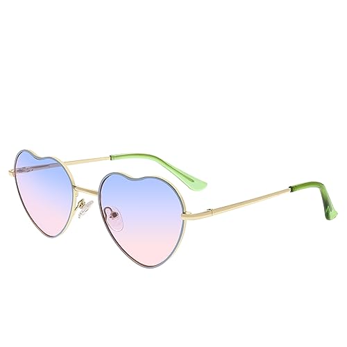 FAA'N Kids Heart Shaped Sunglasses - Girls' Fashion Trendy Sunglasses