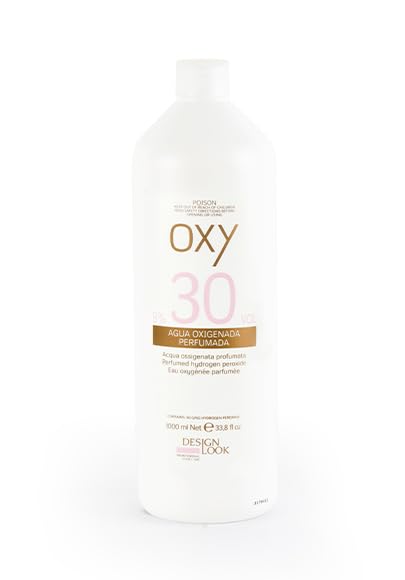 DESIGN LOOK OXIGENADA 30 Vol. D.L. 1000 ML, Negro, Estandar