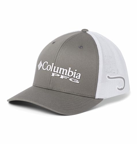 Columbia Unisex Adult PFG Mesh Ball Cap, Titanium, Hook, Small-Medium...